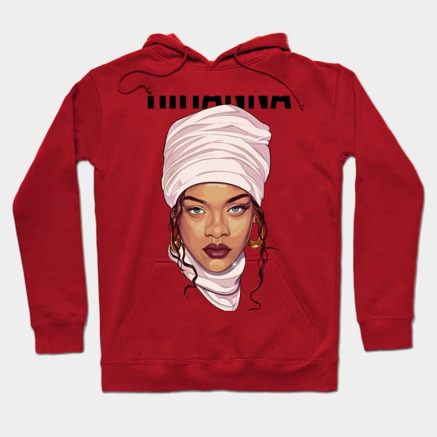 Rihanna Hoodie Hoodie by Carlart1 🎨